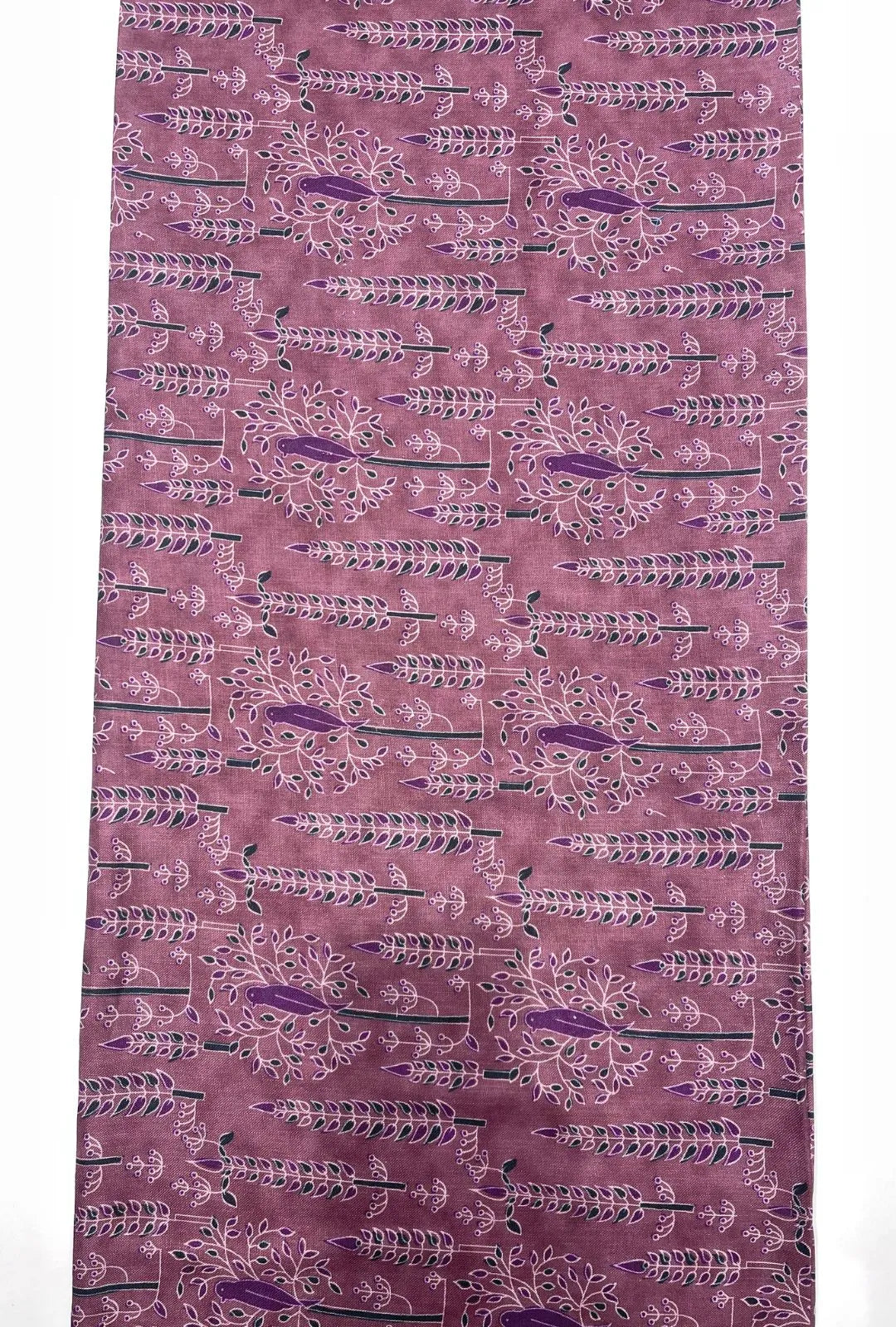 Charismatic Botanical Linen With Digital Print Fabric Yardage