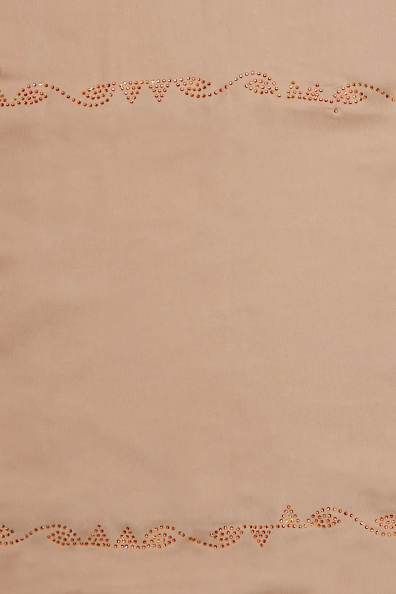 Chiku Barbie Diamond Work Fabric