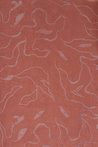 Coffee Jiny Miny Diamond Work Fabric
