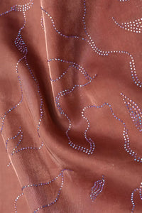 Coffee Jiny Miny Diamond Work Fabric