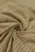 Contemporary Striped Textured Jute Fabric For Ethnic Apparel