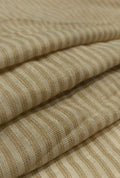 Contemporary Striped Textured Jute Fabric For Ethnic Apparel