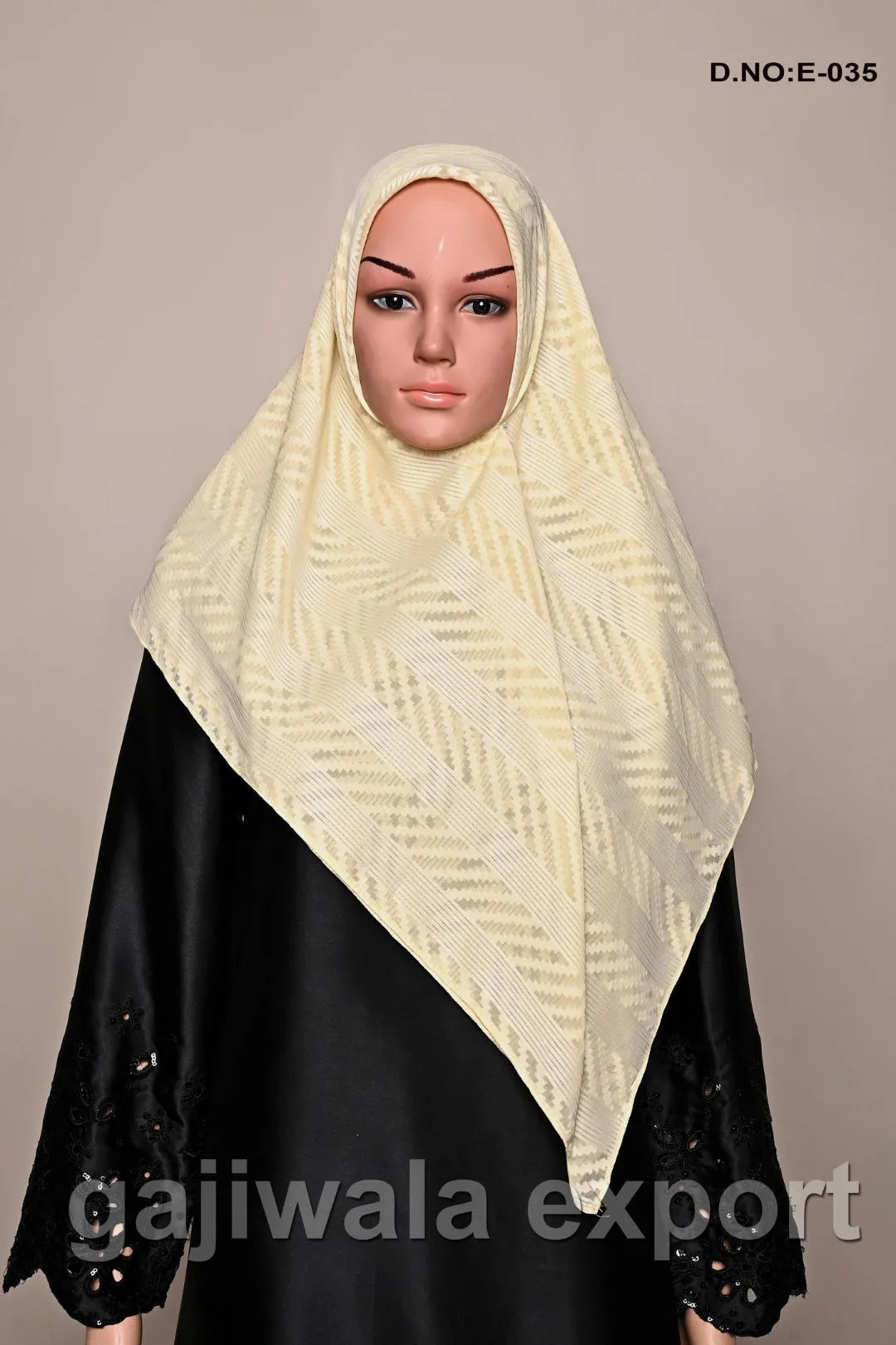 Cotton Off White Scarf for Women