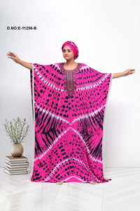 Dark Pink Embrace African Tradition with Farasa Dress