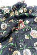 Deluxe Floral Embroidered Linen Premium Jalabeya Fabrication