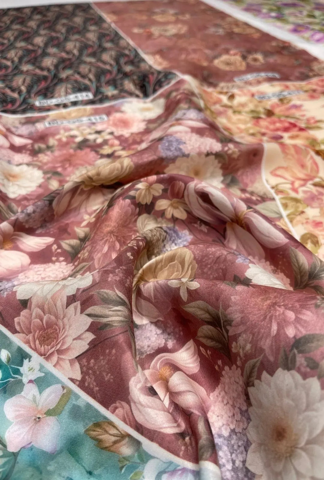 Designer Snow Cotton Fabric with Advanced Digital Printing