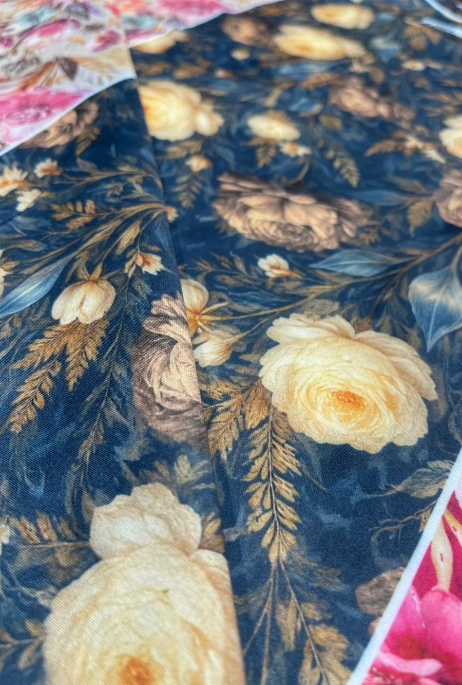 Digital Printed Snow Cotton Fabric for Luxury Modest Fashion