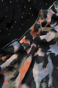 Multi colored Double Sided Stole For Abaya