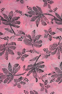 Dujilail Multi Color Digital Print Pink Fabric