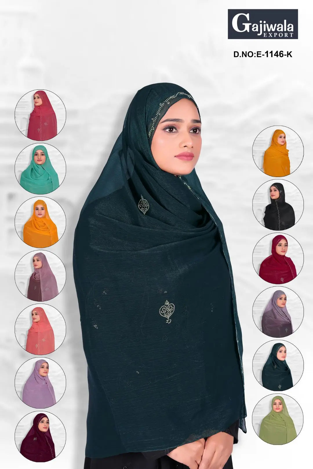 Soft Stone Work Dupatta