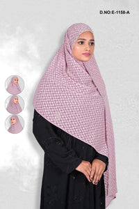 Opulent Pink Dupatta with Diamond Embellishments
