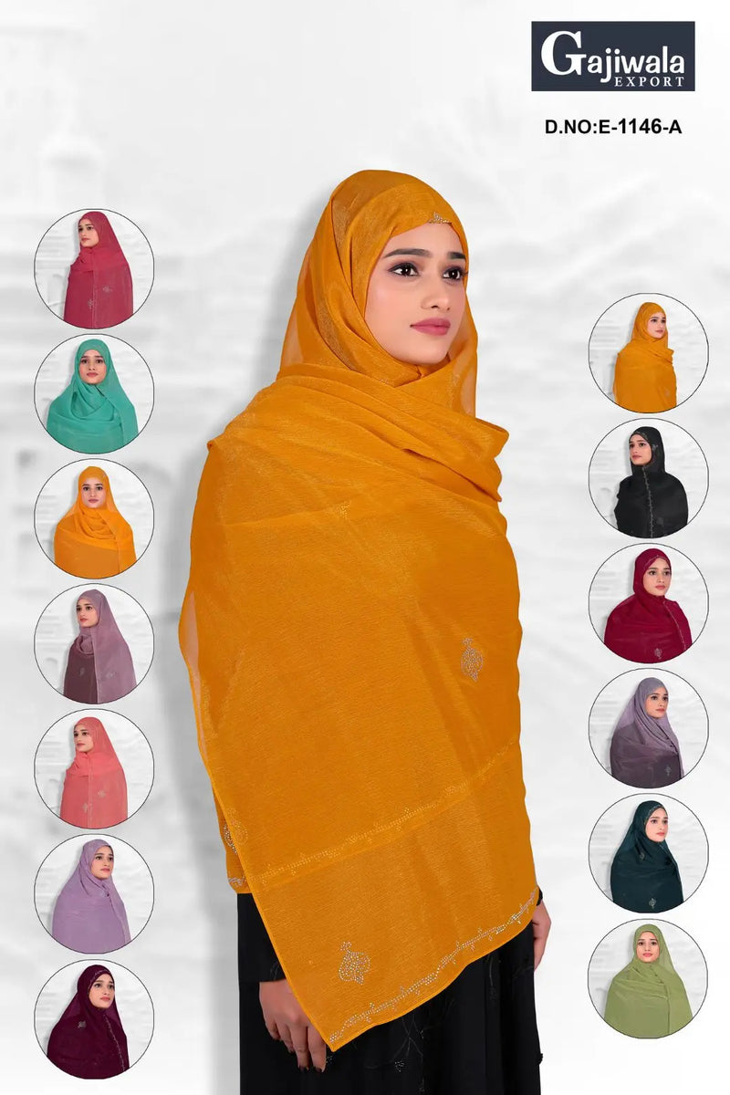 Soft Stone Work Dupatta