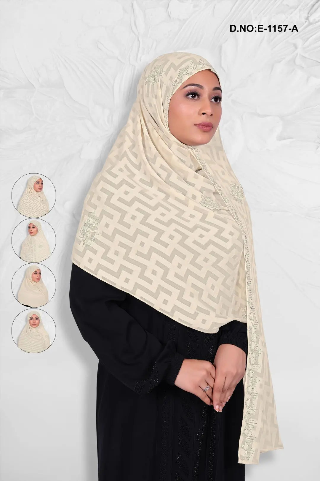 Charming Cream Color Dupatta with Diamond Touch
