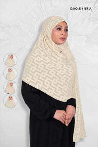 Charming Cream Color Dupatta with Diamond Touch