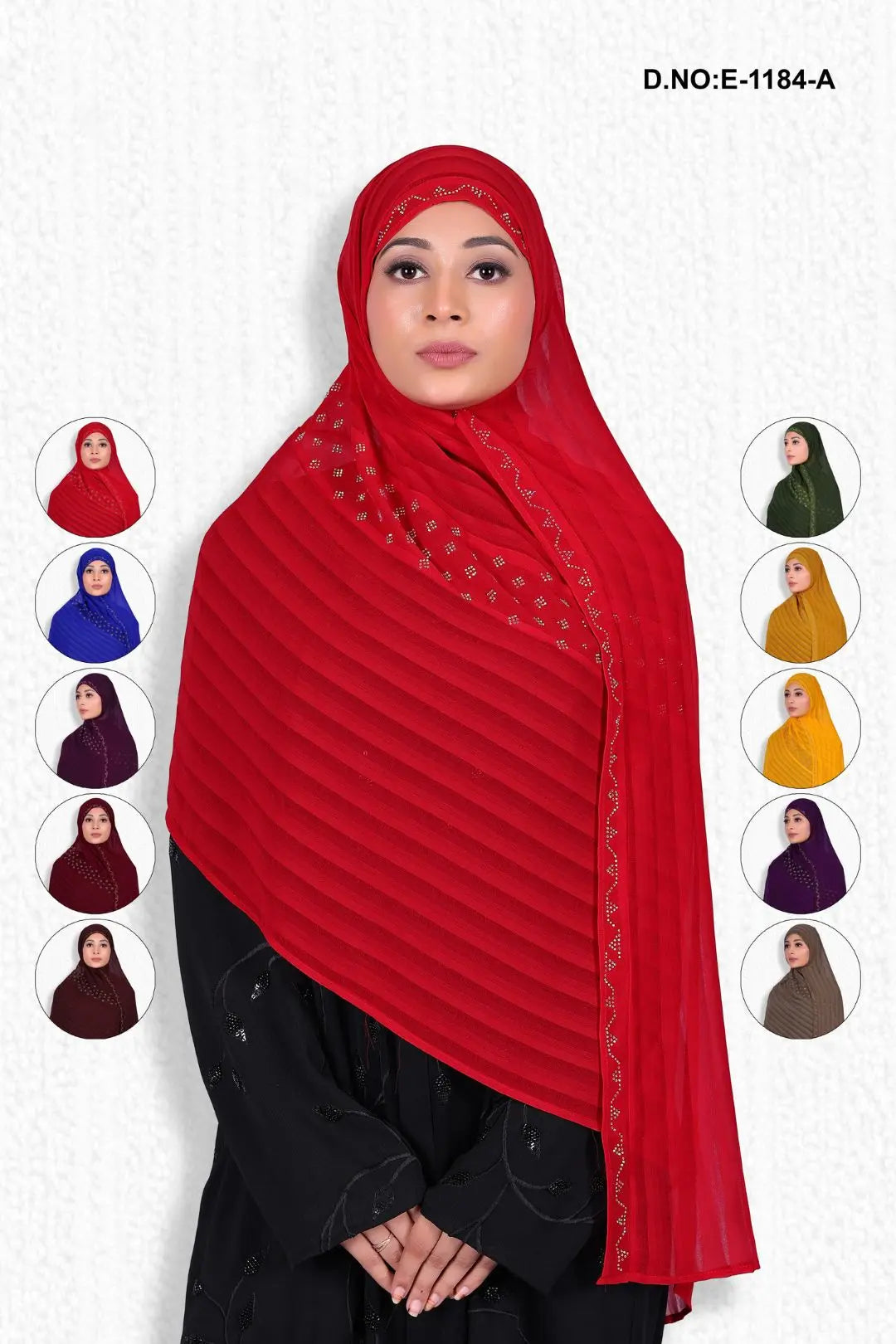 Designer Diamond Work Dark Lining Dupatta