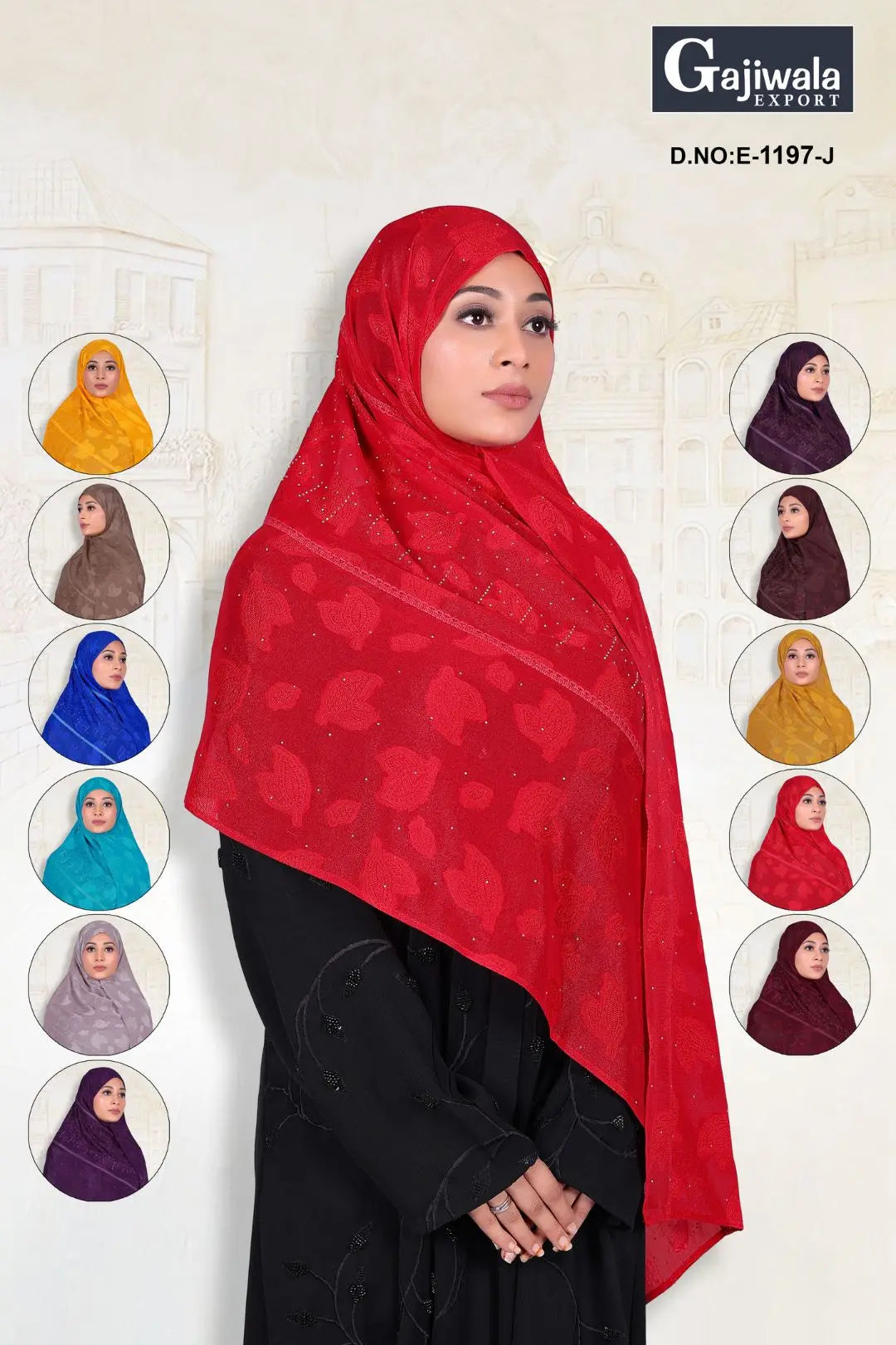 Radiant Leaf Design with Diamond Work Dupatta GAJIWALA EXPORT
