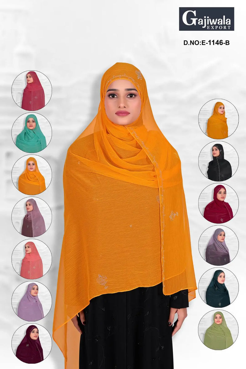 Soft Stone Work Dupatta