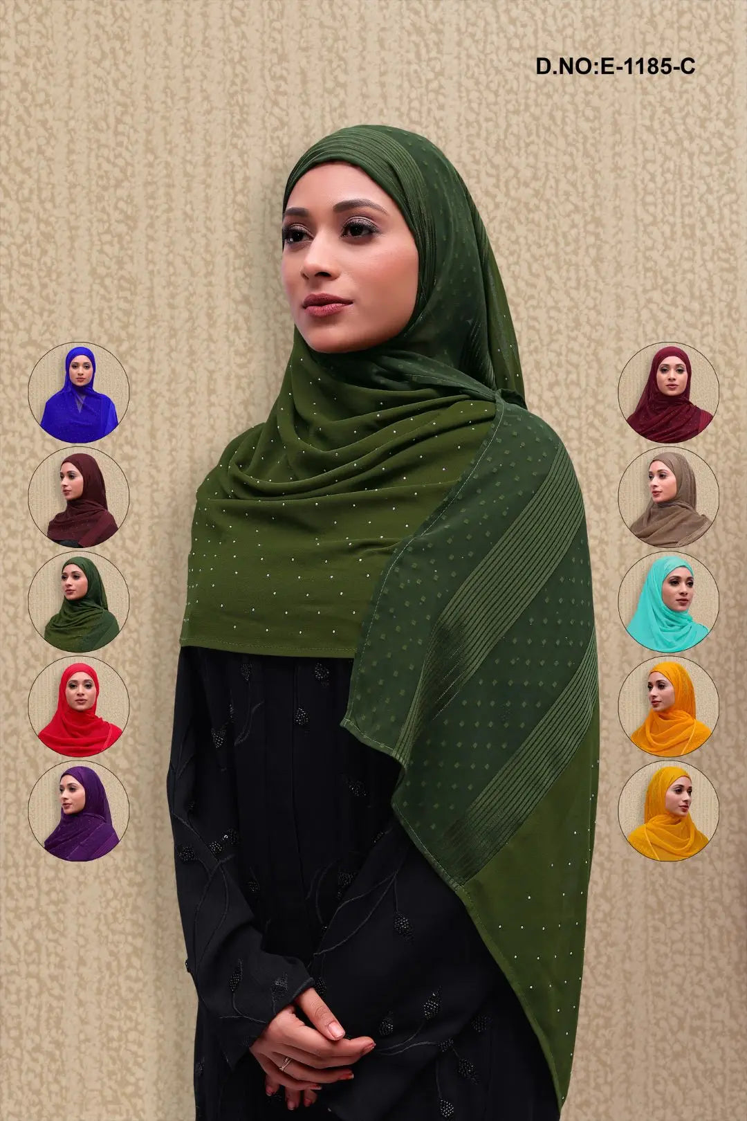 Gorgeous Embellishments Diamond Work Plain Dupatta GAJIWALA EXPORT