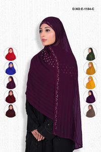 Designer Diamond Work Dark Lining Dupatta