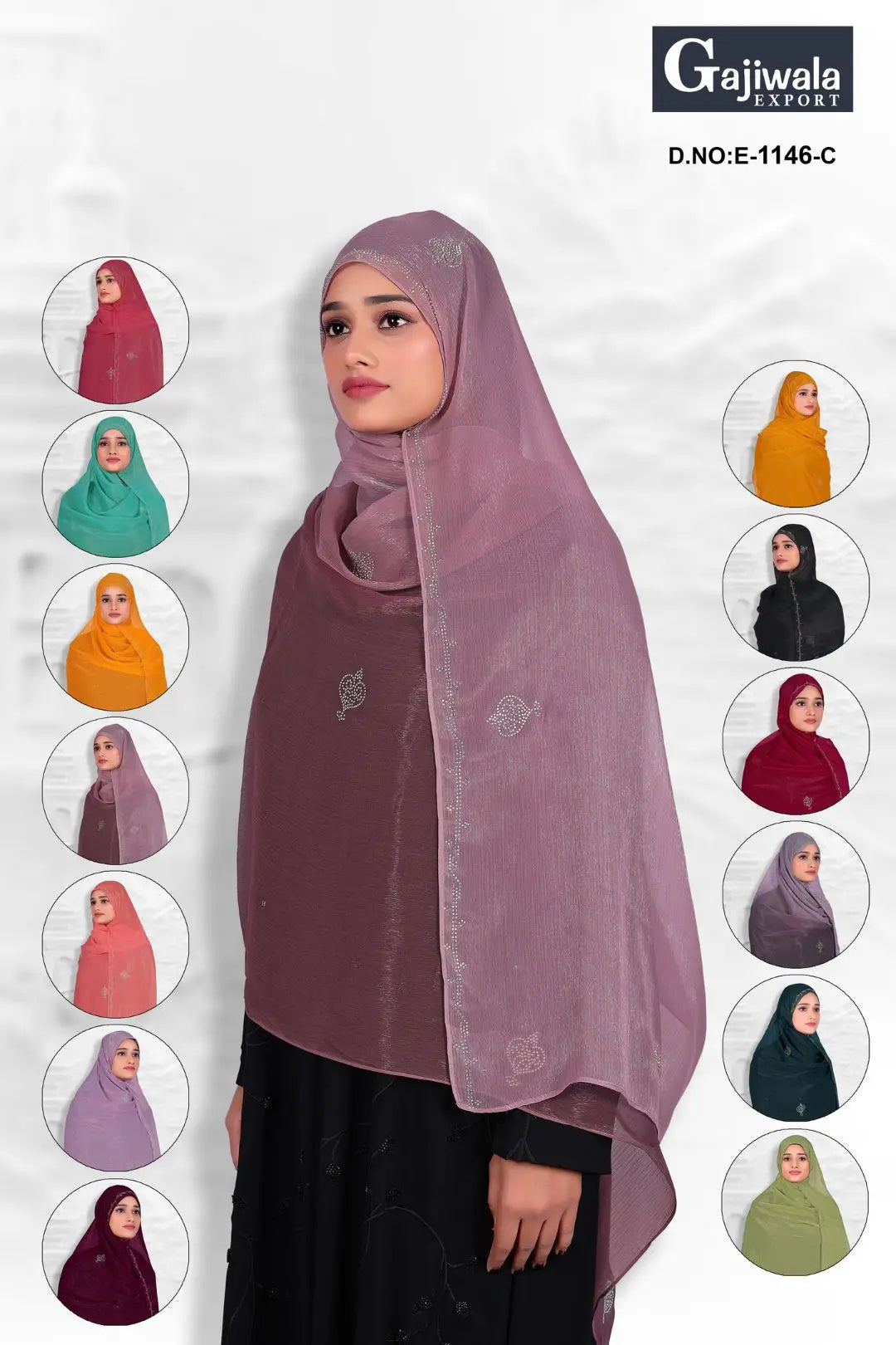 Soft Stone Work Dupatta
