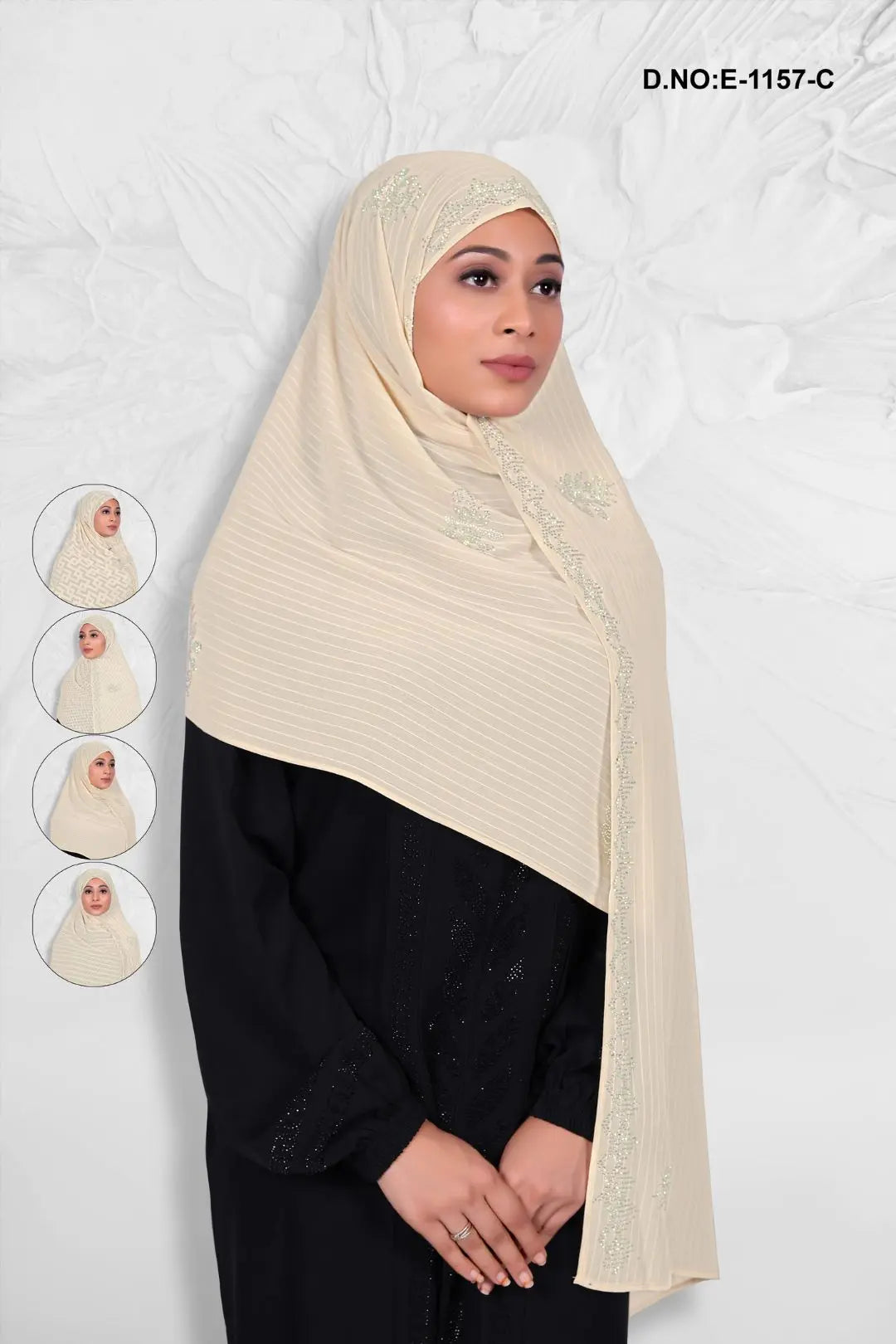 Charming Cream Color Dupatta with Diamond Touch