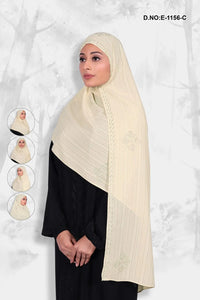 Luxurious Cream Diamond Work Dupatta for Womens
