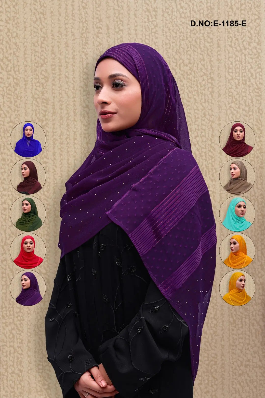 Gorgeous Embellishments Diamond Work Plain Dupatta GAJIWALA EXPORT