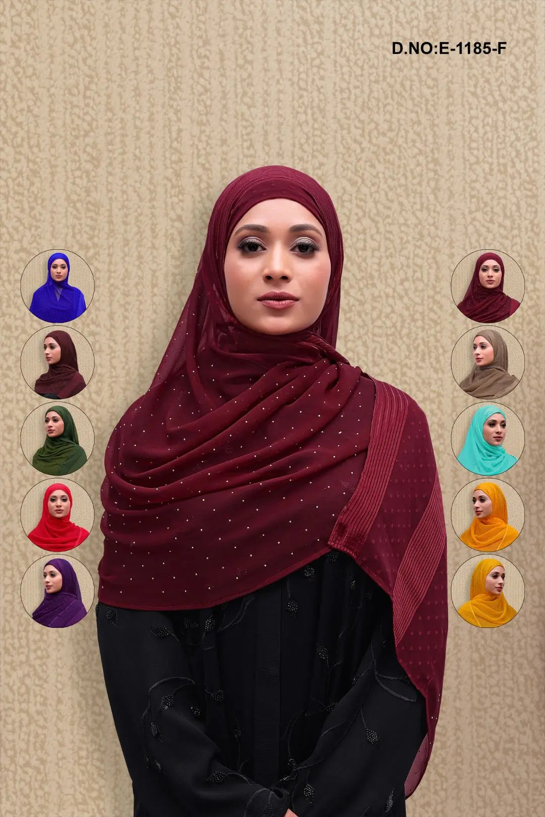 Gorgeous Embellishments Diamond Work Plain Dupatta GAJIWALA EXPORT