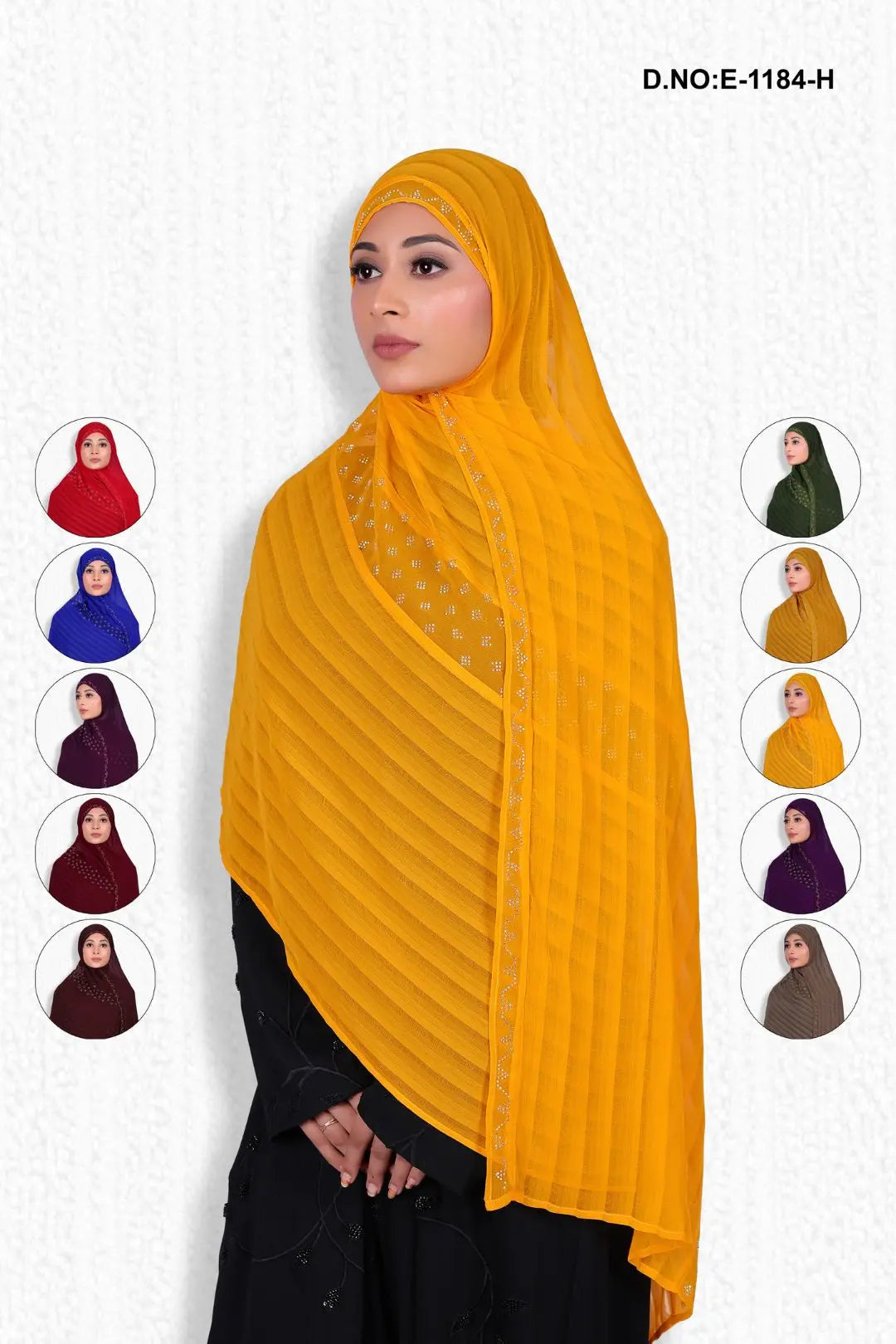 Designer Diamond Work Dark Lining Dupatta