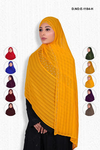 Designer Diamond Work Dark Lining Dupatta