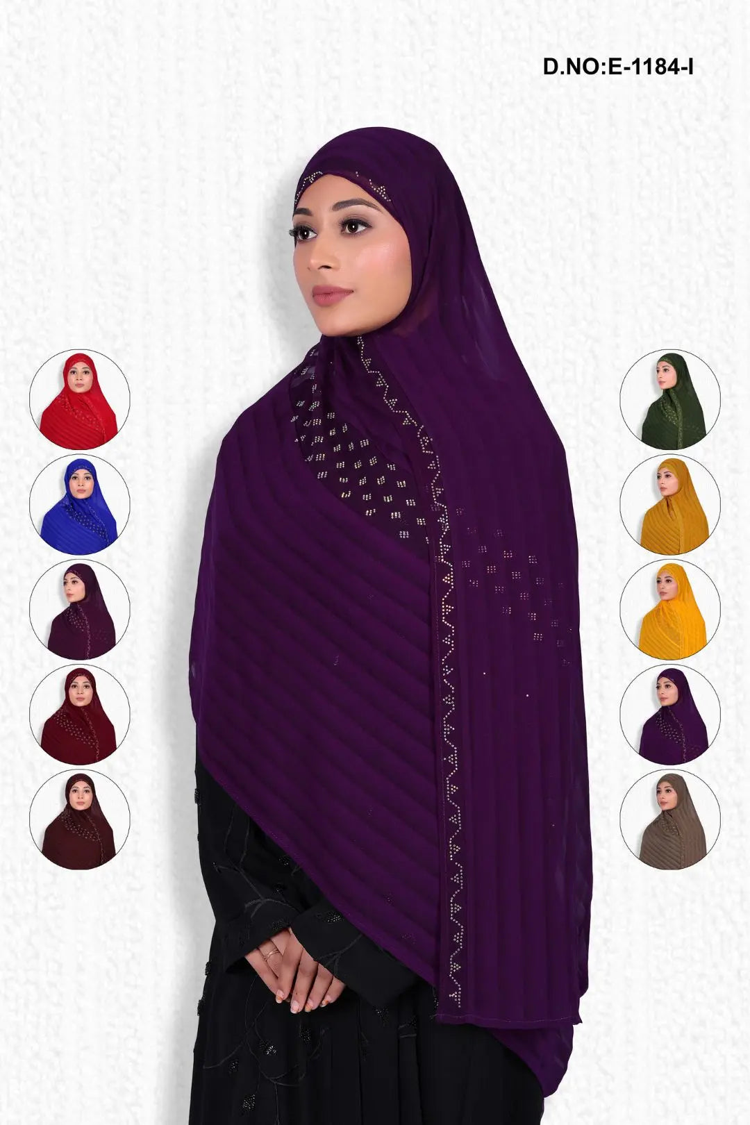 Designer Diamond Work Dark Lining Dupatta