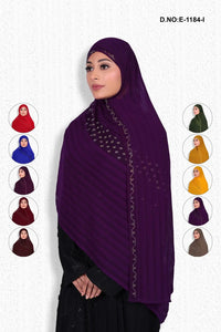 Designer Diamond Work Dark Lining Dupatta