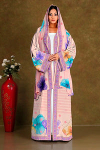 Elegant Floral Printed Shrug with Dupatta Style Drape GAJIWALA EXPORT