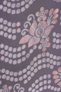Elegant Brasso Fabric with Foil Detailing