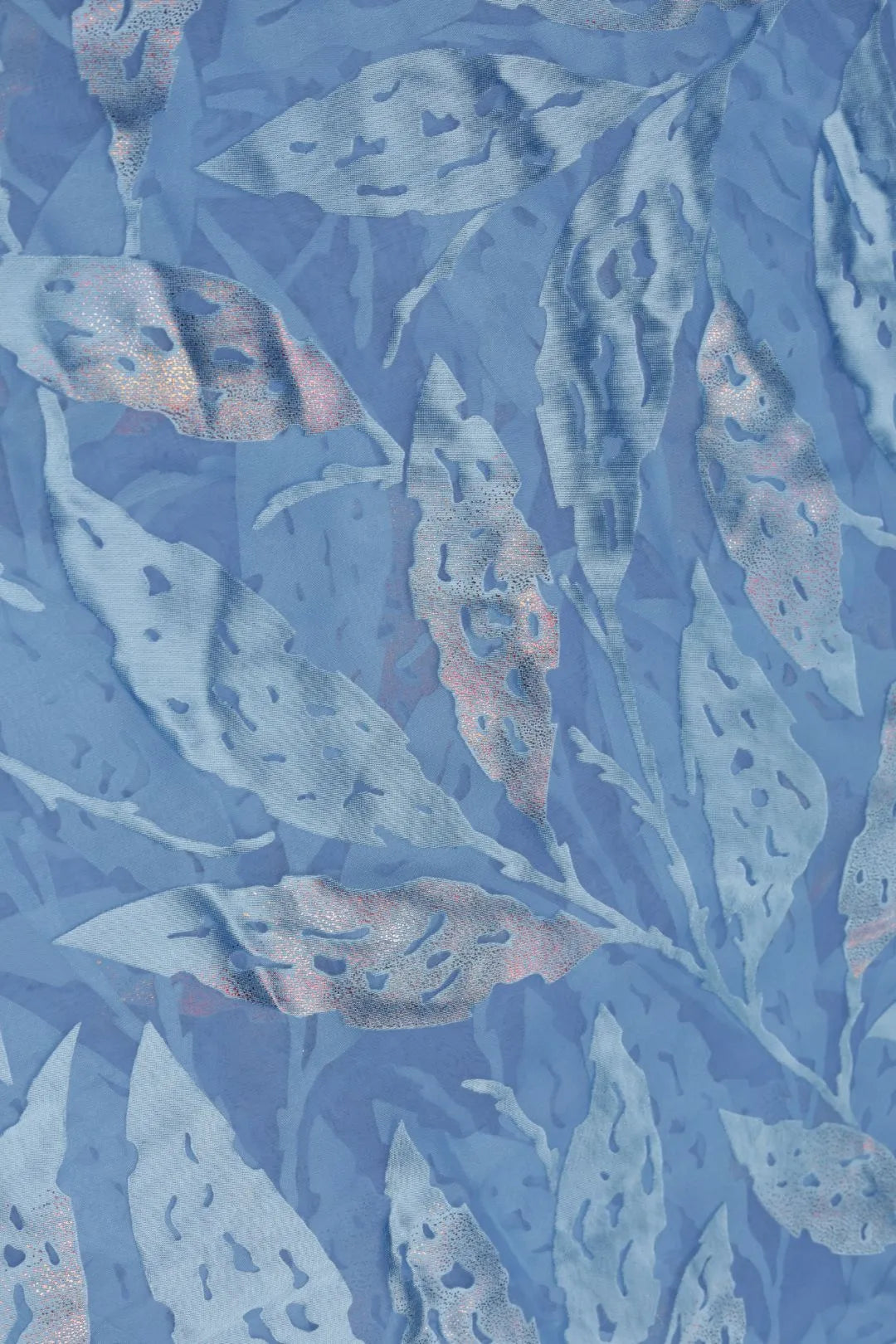 Elegant Brasso Fabric with Intricate Foil Print