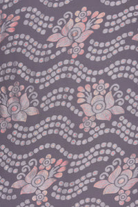 Elegant Brasso Fabric with Foil Detailing