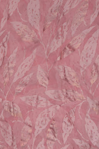 Elegant Brasso Fabric with Metallic Foil Work