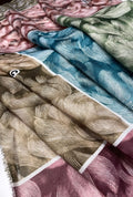 Elegant Combed Wave Patterned Linen High Fashion Fabric Yardage