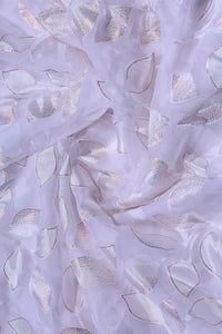 Elegant Foil Printed Brasso Fabric