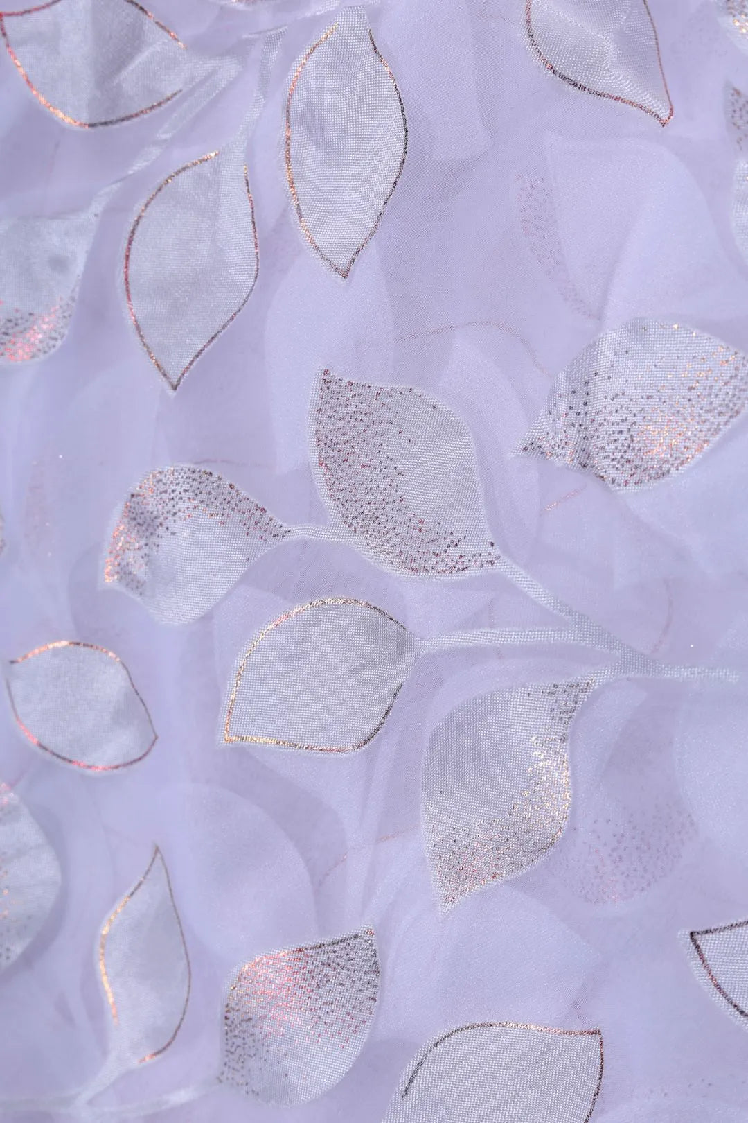 Elegant Foil Printed Brasso Fabric