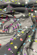Elegant Georgette Fabric With Multi Sequence Embroidery Work