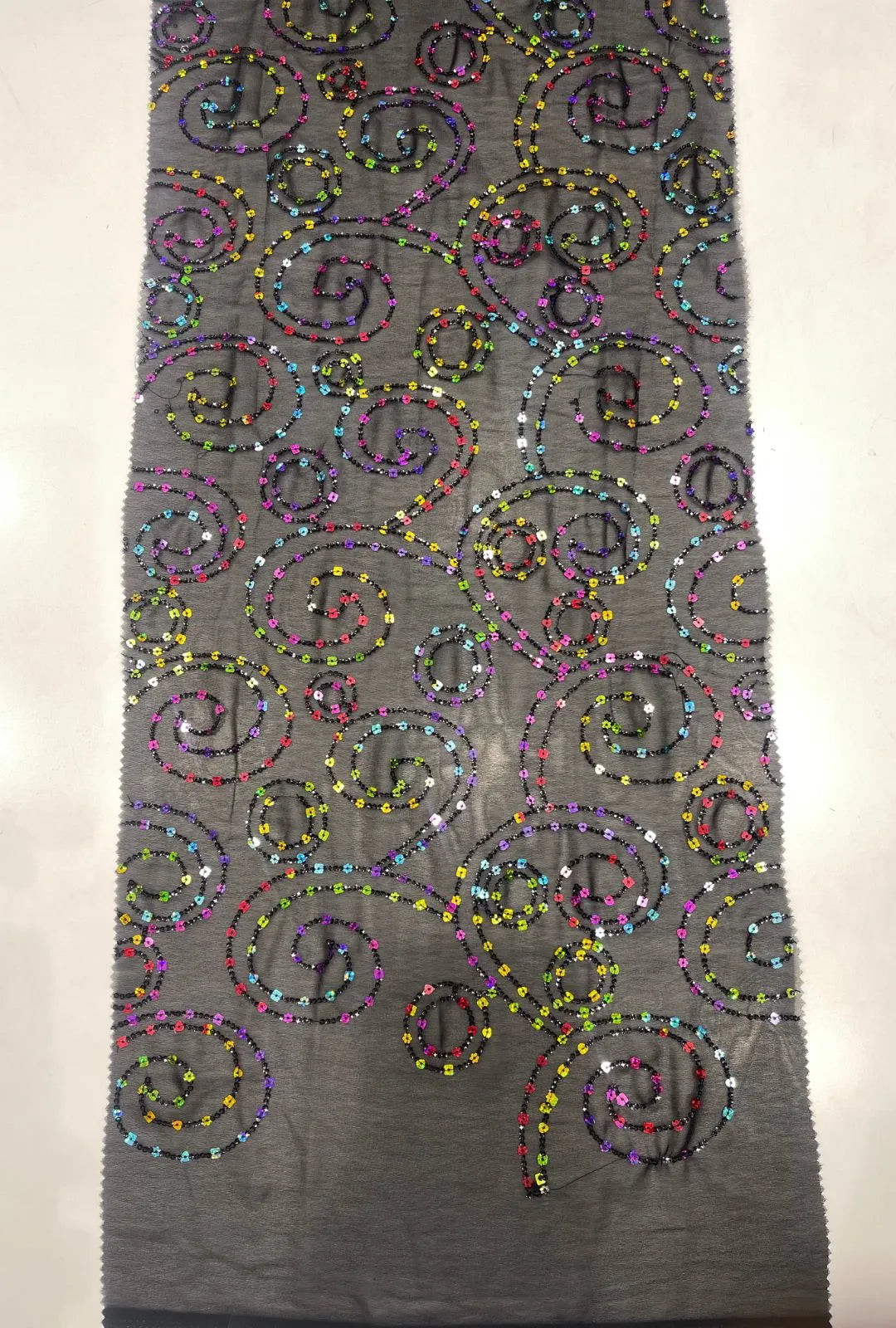 Elegant Georgette Fabric With Multi Sequence Embroidery Work
