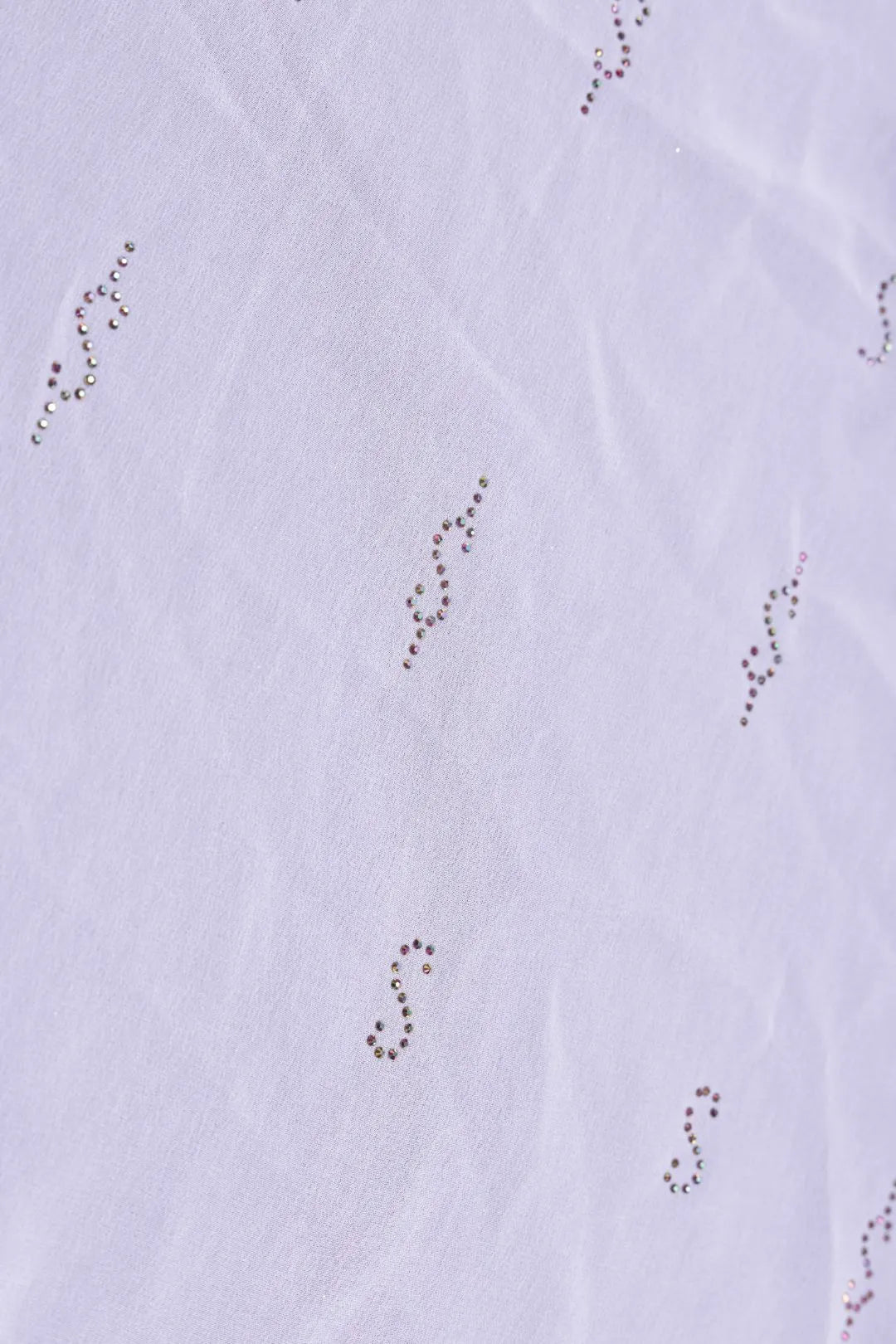 Embroidered Fancy Stole with Delicate Diamond Work