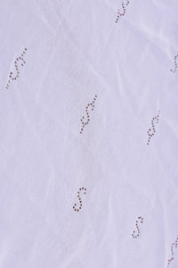 Embroidered Fancy Stole with Delicate Diamond Work