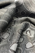 Exclusive Abstract Motif Woven Linen Jacquard Textile Fabric