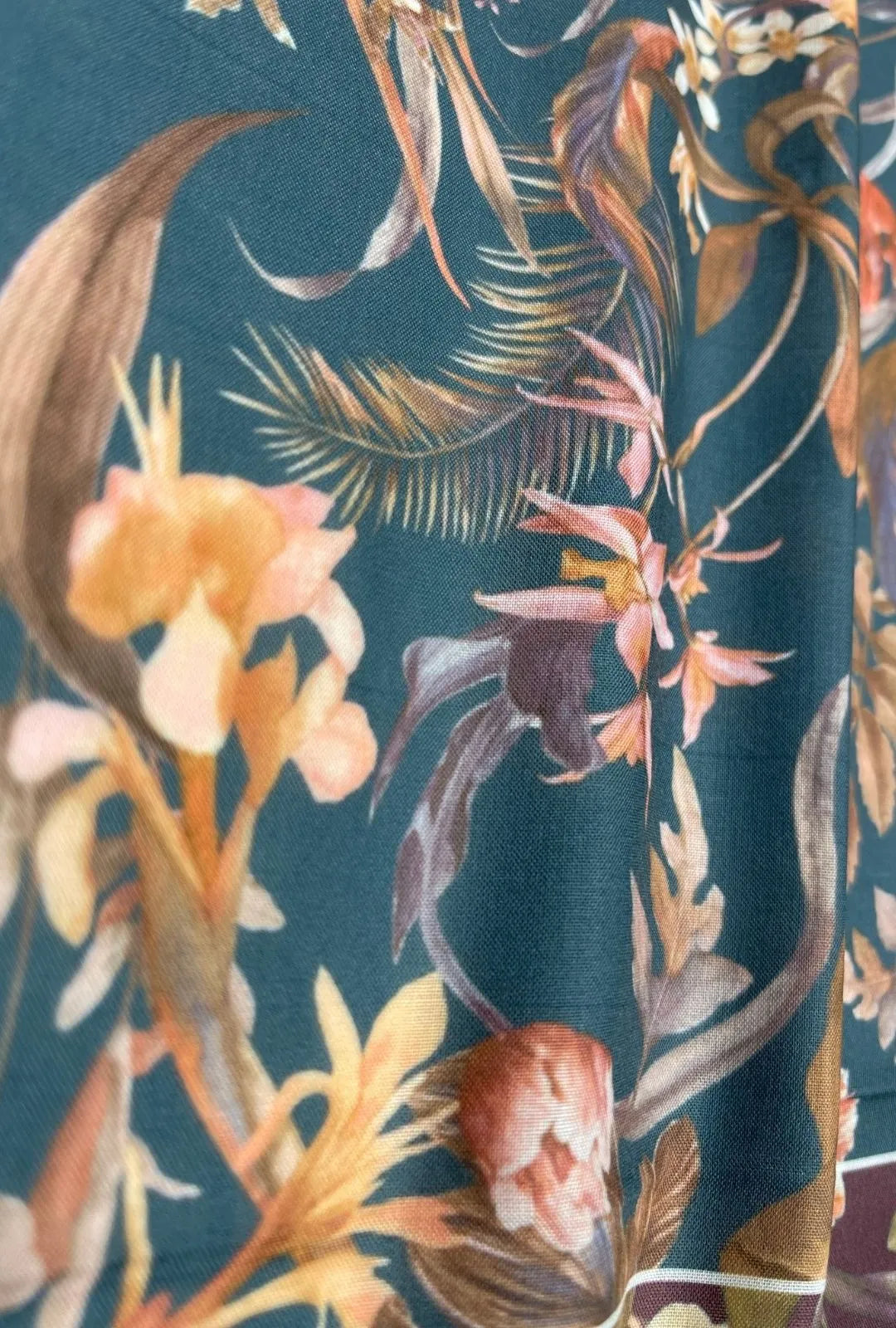 Exotic Tropical Printed London Cotton Premium Jalabeya Fabric
