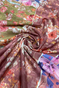 Exquisite Bouquet Printed London Cotton Premium Kaftan Fabric