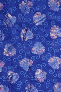 Exquisite Brasso Fabric with Foil and Threadwork