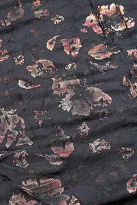 Exquisite Foil Detailing on Brasso Fabric for a Stylish