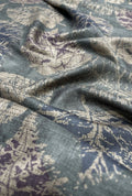 Exquisite Foliage Imprint Linen Premium Apparel Fabric Yardage